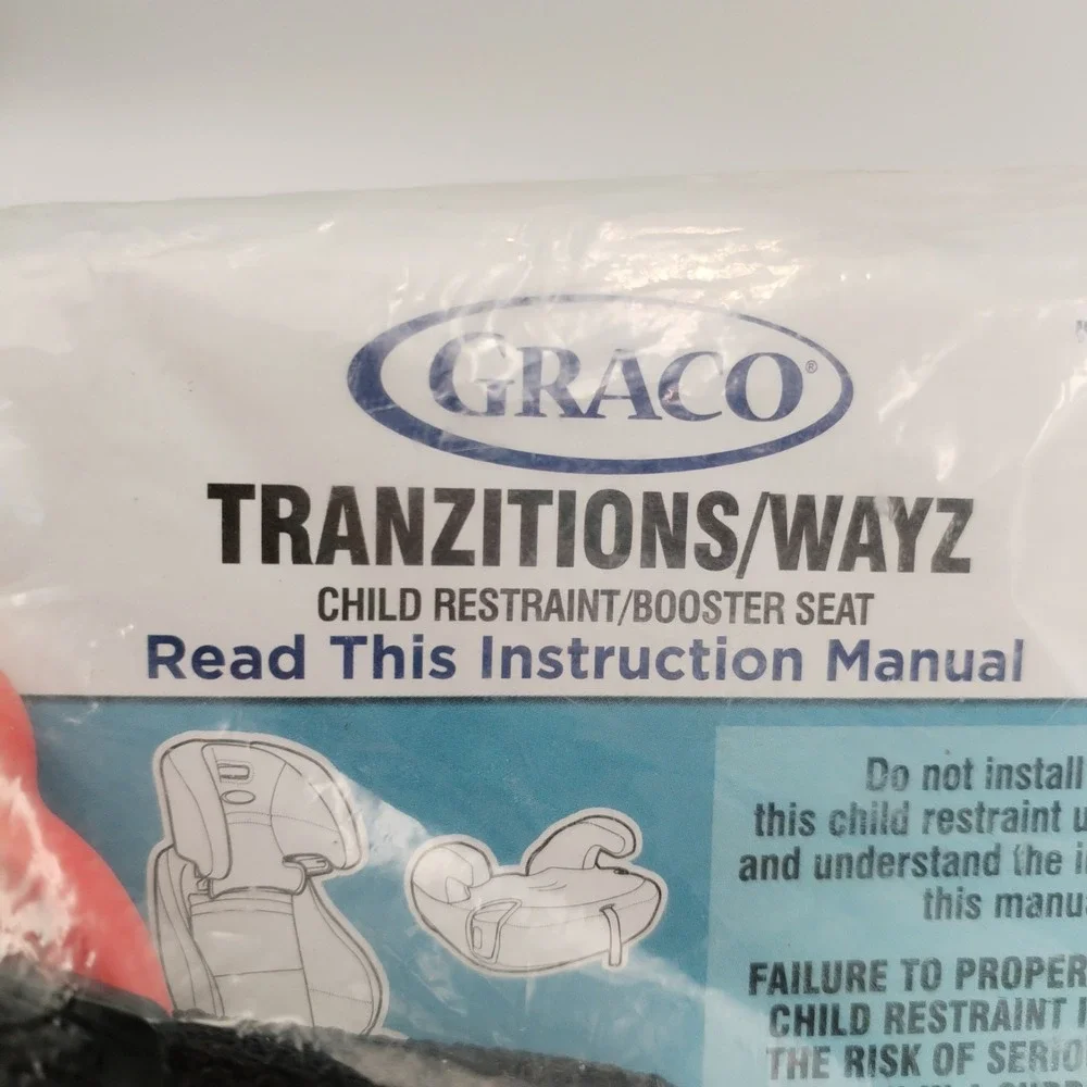 Graco Tranzitions Wayz Car Seat Belt Positioning Clip & Instruction Manual NEW
